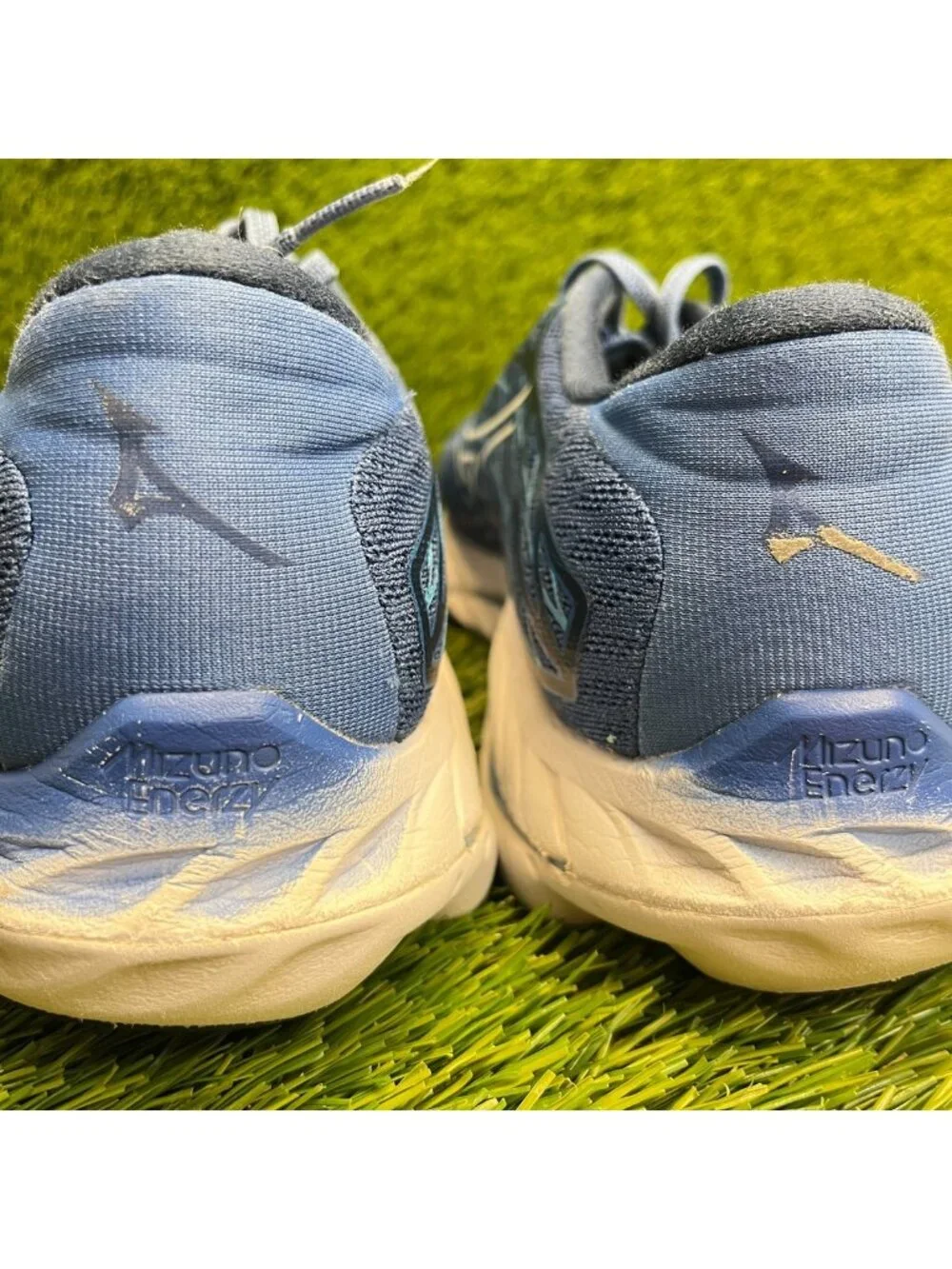 Mizuno Wave Inspire 20 Mens Size 12 Blue White Athletic Running Shoes Sneakers